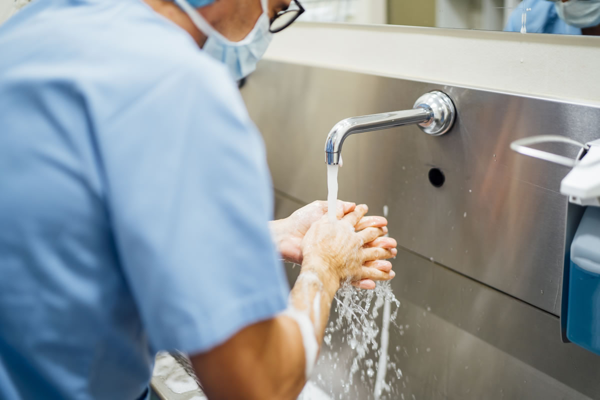 Hospital water systems sterilised with chlorine dioxide to control harmful pathogens
