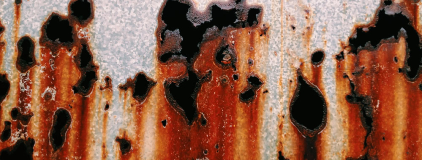 Extensive corrosion to water system cover plate