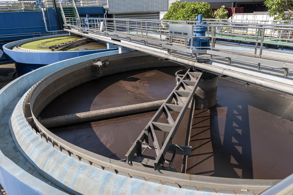 Water treatment settlement ponds used for the treatment of industrial wastewater from manufacturing process Water treatment settlement ponds used for the treatment of industrial wastewater from manufacturing process